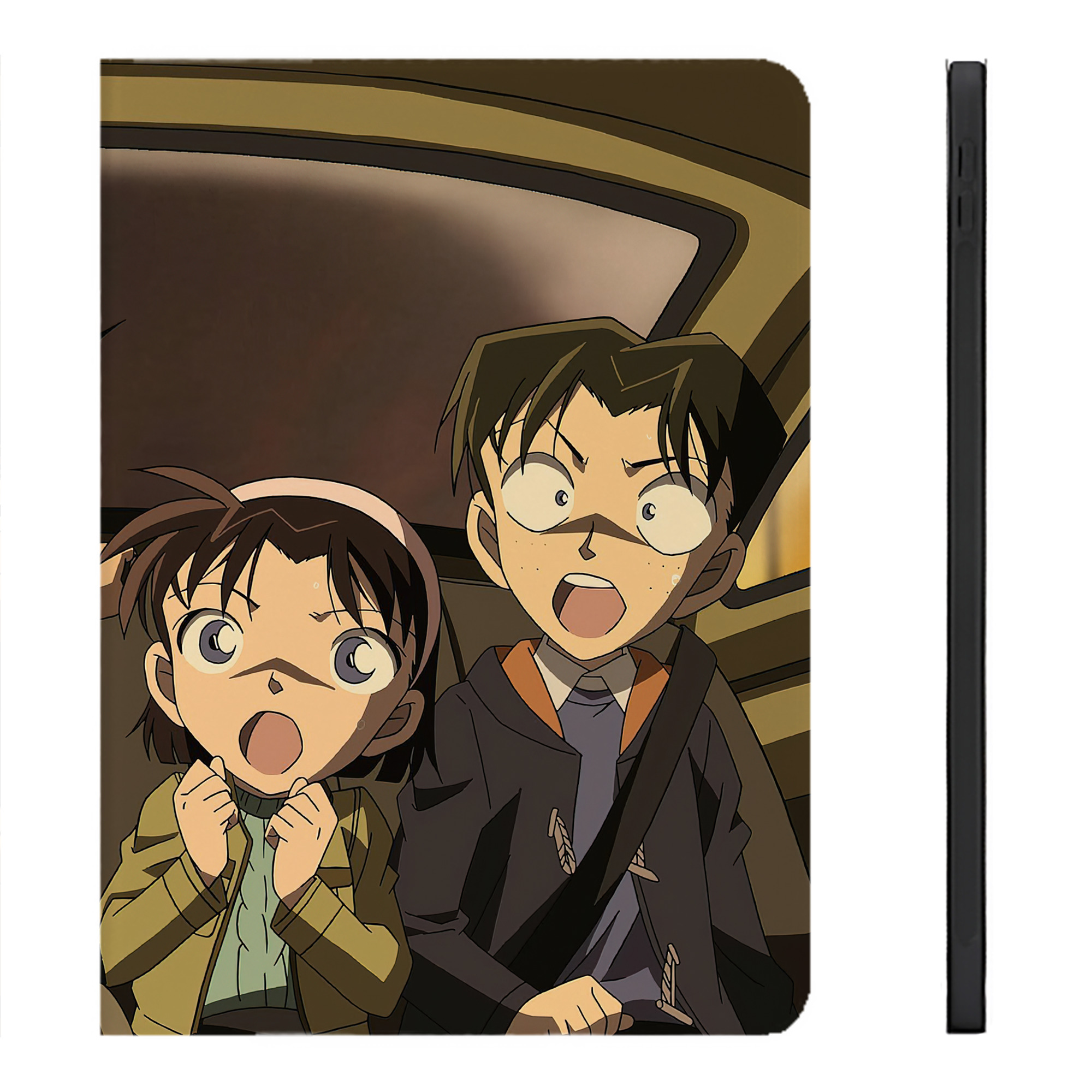 （画像用） 名探偵コナン Detective Conan IPadケース ペンホルダー付き ブックスタイルデザイン